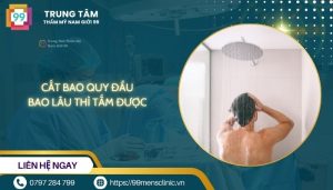 Cắt bao quy đầu bao lâu thì tắm được